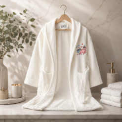 Karaca Home Digna 6-8 Years 100% Cotton Child Bathrobe, 200.16.01.0097