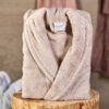 Karaca Home Charm Exclusive Beige Bathrobe S/M - 100% Combed Cotton, 200.16.01.0158