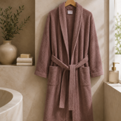 Alternative view of Karaca Home Back To Basic 100% Cotton S/M Bathrobe – Mink, 200.18.01.0223