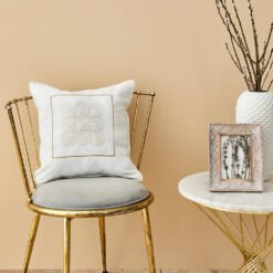 Karaca Home Atlas Zeugma Embroidered Filled Cotton-Polyester Cushion - [45x45cm], 200.18.01.0265