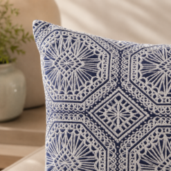 Alternative view of Karaca Home Monu Indigo Cushion 45 x 45 cm, 200.18.01.0672