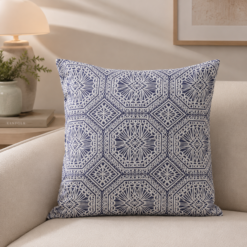 Karaca Home Monu Indigo Cushion 45 x 45 cm, 200.18.01.0672