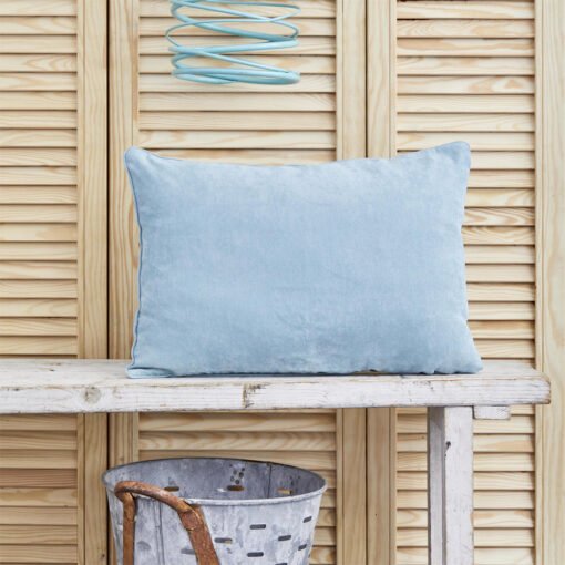 Karaca Home Dream Plain Blue Throw Pillow - [50x30cm] - 70% Polyester 30% Cotton, 200.18.01.0678