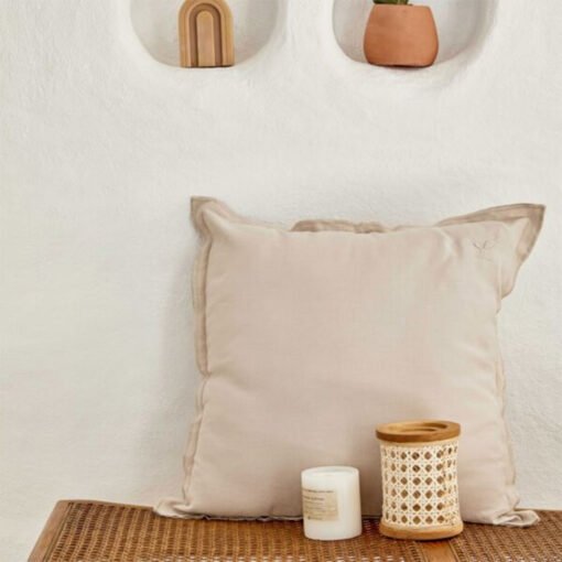 Karaca Home 4 Element Beige Cushion - [45x45cm] - 100% cotton, 200.18.01.0909
