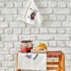 Karaca Home Beyo?lu Beige 100% Cotton Embroidered 3Pcs Towels Set 30x50cm, 200.19.01.0539