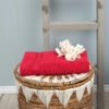 Karaca Home Daily Soft 100% Cotton Bath Towels 70x140cm Redl, 200.20.01.0218