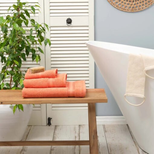 Karaca Home Daily Soft 100% Cotton Bath Towels 70x140cm Tile, 200.20.01.0233 - Image 2