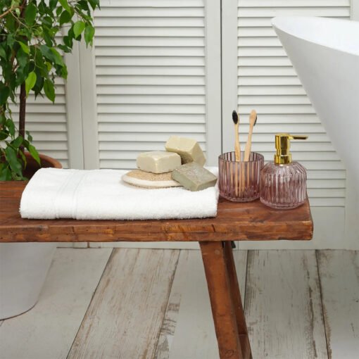 Karaca Home Daily Soft 100% Cotton Face Towels 70x140cm Off-White, 200.20.01.0283
