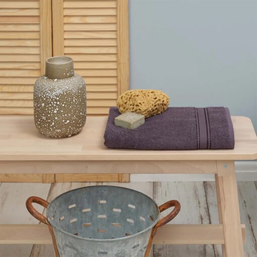 Karaca Home Daily Soft 100% Cotton Face Towels 70x140cm Anthracite, 200.20.01.0292