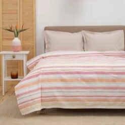 Karaca Home Bold Red 100% Cotton Double Blanket [200x220cm], 200.20.01.0392