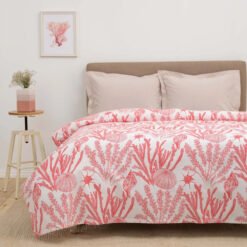 Karaca Home Coral Tile 100% Cotton Single Blanket [160x220cm], 200.20.01.0452