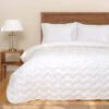 Karaca Home Ecotel White Double Washable Seasonal Thin Quilt [195x215cm], 200.20.01.0458
