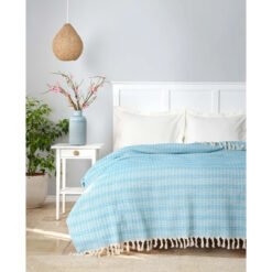 Karaca Home Destina Turquoise Double Multi-Purpose Cover [200x230cm], 200.20.01.0584