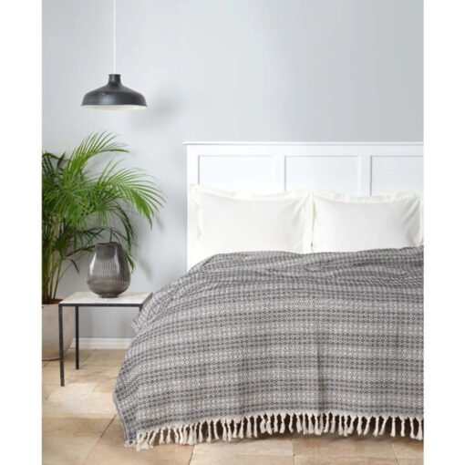 Karaca Home Destina Anthracite Double Multi-Purpose Cover [200x230cm], 200.20.01.0588