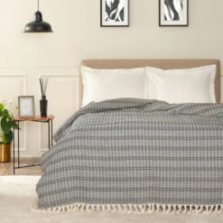 Karaca Home Destina Black Double Multi-Purpose Cover [200x230cm], 200.20.01.0589