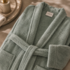 Karaca Home Dielle Men L/XL Green Bathrobe, 200.20.01.0687 - Image 2