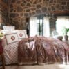 Karaca Home Ariana Red Double Nish Set Bed Sheet 240x260cm, 200.21.01.0047