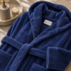 Karaca Home Motto 100% Cotton L/XL Bathrobe – Indigo, 200.21.01.0337 - Image 2