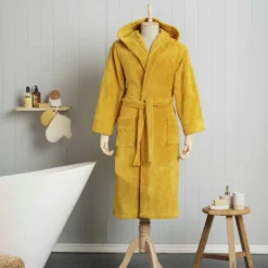 Karaca Home Motto Mustard Triga Bathrobe L/XL, 200.21.01.0338