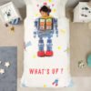 Karaca Home Young Robot 100% Cotton Single Duvet Cover Set, 200.21.01.0442