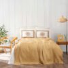 Karaca Home Valley Mustard Double Blanket Set Sheet 240x260cm, 200.21.01.0587
