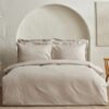 Karaca Home Uniq 100% Cotton Satin Double Duvet Cover Set [Beige], 200.21.01.0691