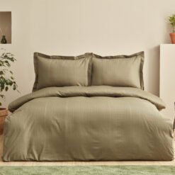Karaca Home Uniq 100% Cotton Single Satin Duvet Cover Set [Khaki], 200.21.01.0700