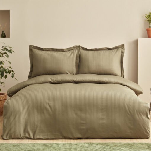 Karaca Home Uniq 100% Cotton Single Satin Duvet Cover Set [Khaki], 200.21.01.0700