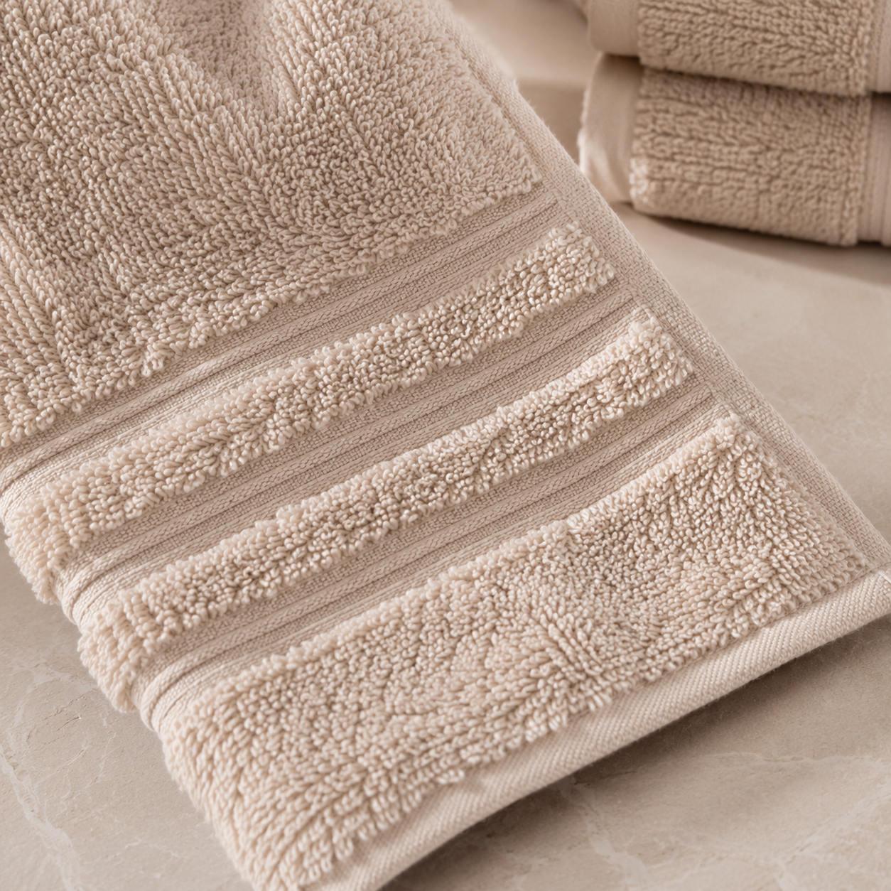 Karaca Home Road Premium Cotton Face Towel Set – 4 Pieces , 200.21.01.0734 3 Karaca Home Road Premium Cotton Face Towel Set – 4 Pieces , 200.21.01.0734 - Image 3