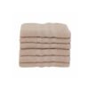 Karaca Home Road 100% Cotton 6Pcs Face Towels Set 50x90cm Beige, 200.21.01.0738