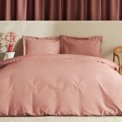 Karaca Home Nature Lover Sakura Colors From Nature Double Duvet Cover Set [Dusty Rose], 200.22.01.0044