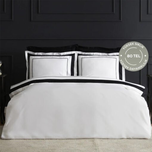 Karaca Home White Collection Charlotte - Double Satin Duvet Cover Set [White], 200.22.02.0041