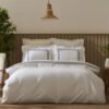 Karaca Home Nature Lover Dakota Bamboo Embroidered Double Duvet Cover Set [Indigo], 200.22.04.0010