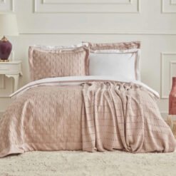 Karaca Home White Collection Bride Carina 80 Thread 100% Cotton 8Pcs Wedding Package Powder, 200.22.04.0270
