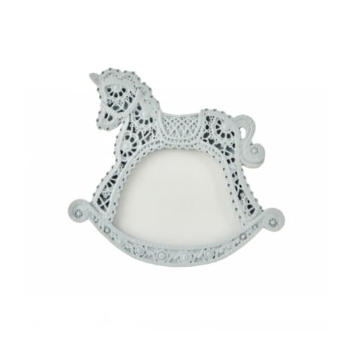 Karaca Home Carousel Photo Frame Grey - [14x10.5x1cm; Photo Size: 7.5x7.5cm], 200.22.11.0027