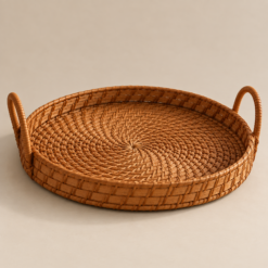 Alternative view of Karaca Home Boho Rattan Tray 35 cm, 300.21.02.0280