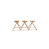 Karaca Home Geometry Candleholder 3Pcs Gold [36x13cm], 300.21.02.010