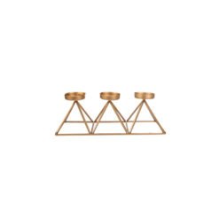 Karaca Home Geometry Candleholder 3Pcs Gold [36x13cm], 300.21.02.010