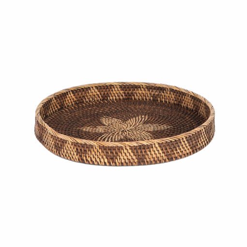 Karaca Home Antique Rattan Tray 40x40x5cm, 300.21.02.0116