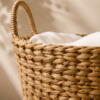 Karaca Home Lora Boho Style Wicker Oval Basket with Handles 40 cm, 300.21.02.0121 - Image 4