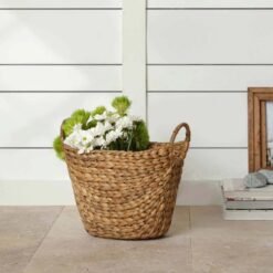 Alternative view of Karaca Home Lora Boho Style Wicker Oval Basket with Handles – 40 cm, 300.21.02.0121