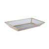 Karaca Home Line Glass Tray, 30x18cm, Black Gold, 300.21.02.0169