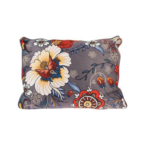 Karaca Home Floral Decorative Pillow - [45x45cm] Grey, 300.21.02.0237
