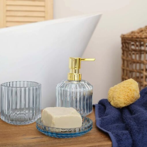 Karaca Home Line 3Pcs Blue Bathroom Set, 300.21.02.0260