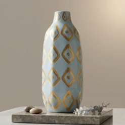 Karaca Home Joyful Blue Ceramic Vase 25 cm, 300.22.02.0038