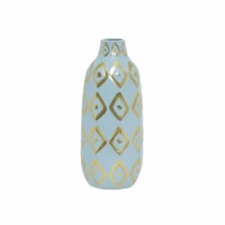 Alternative view of Karaca Home Joyful Blue Ceramic Vase –  25×11×11 cm, 300.22.02.0038