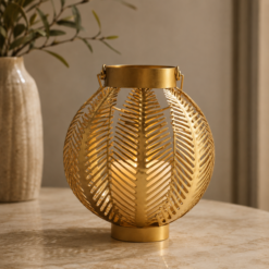 Alternative view of Karaca Home Leaf Metal Lantern 23 x 27 cm, 300.22.02.0523