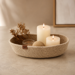 Karaca Home Alba Jute Oval Decorative Plate 37 cm, 300.22.02.0953