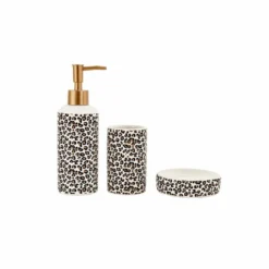 Alternative view of Karaca Home Wild 3-Piece Bathroom Set – Leopard, 300.23.01.0209