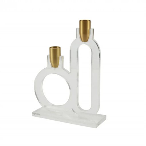 Karaca Home Lelia 2Pcs Acrylic Copper Candlestick - [22.5x17x6cm], 300.23.01.0336